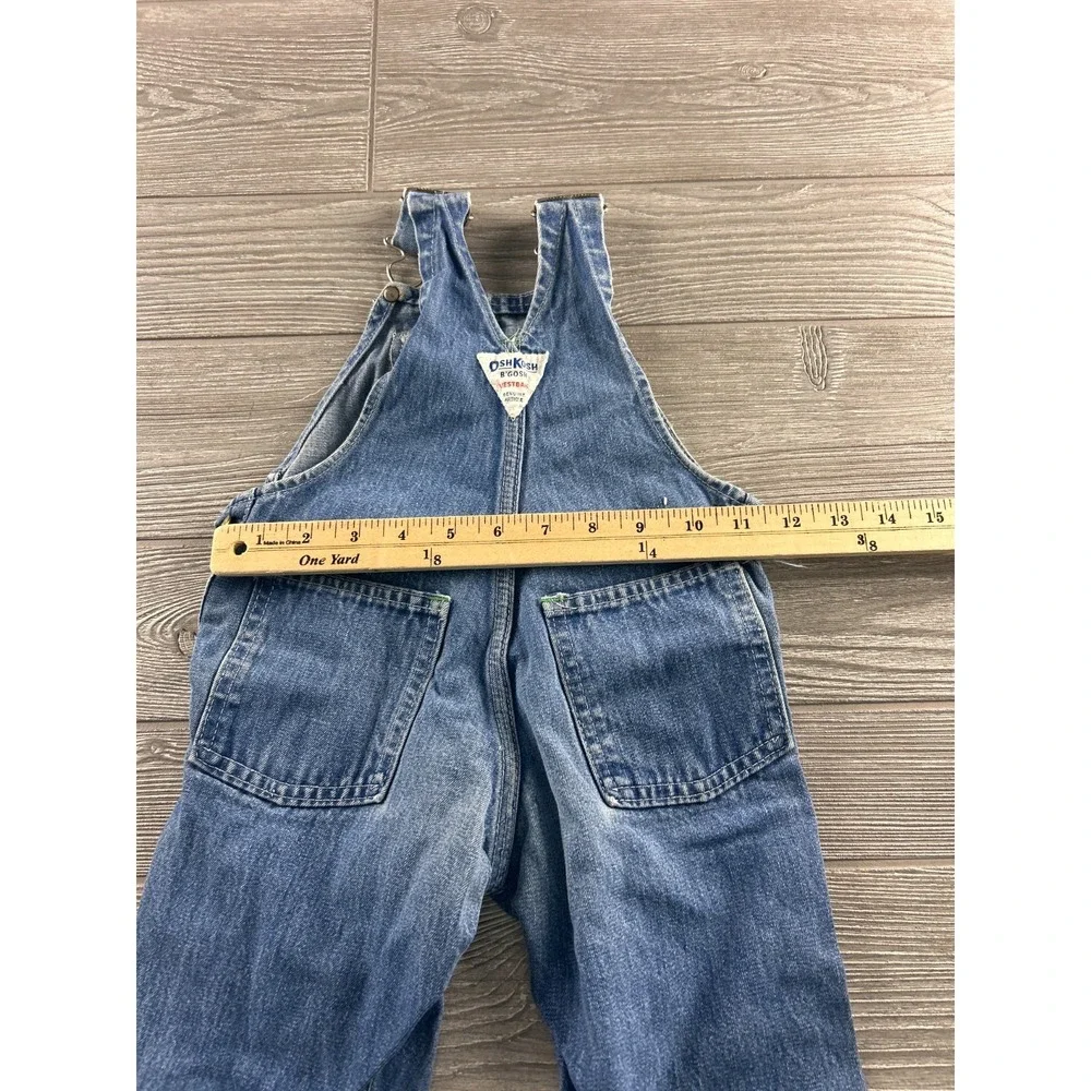 Vintage OSHKOSH B’Gosh Vestbak Toddler Blue Denim Jean Overalls